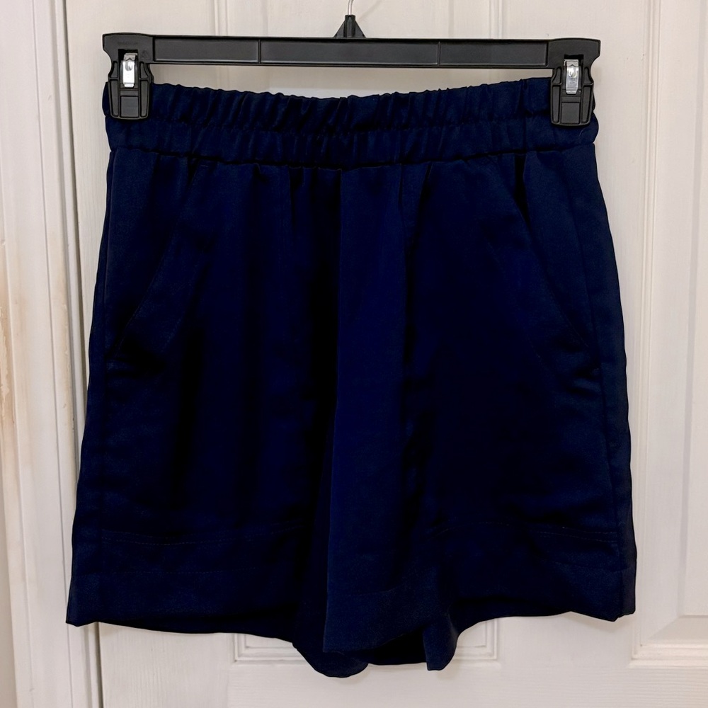 BOGO!! A New Day Pull-On Satin Shorts in Navy - Picture 9 of 9